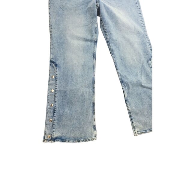 H&M Divided Snap Boot Cut Jeans XXL Womens Plus Size High Rise Light Wash - Picture 4 of 10